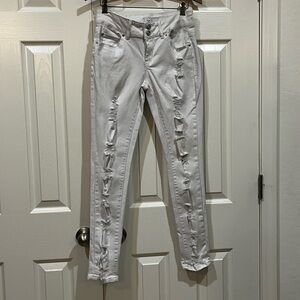 Rue21 white low rise jeans